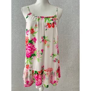 Abercrombie & Fitch Baby Doll Floral Mini Slip Dress Size Small Floral Feminine